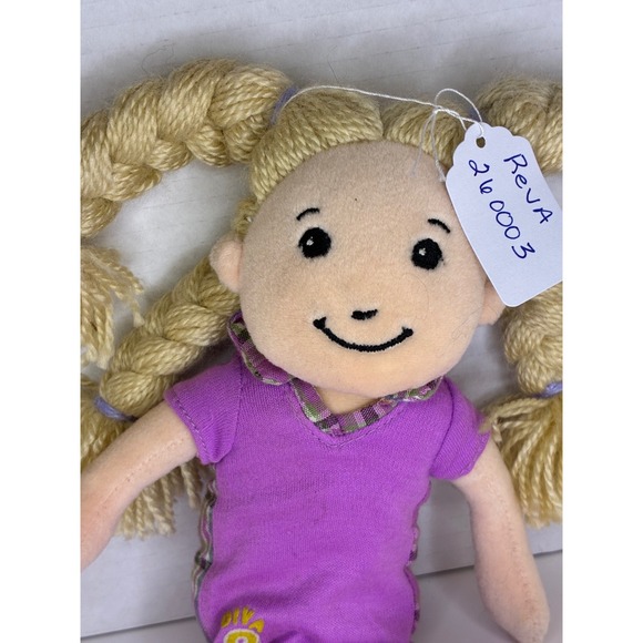 Carissa Rag Doll Blonde Pigtails Purple Dress Lip Print Leggings Shoes - Picture 5 of 11
